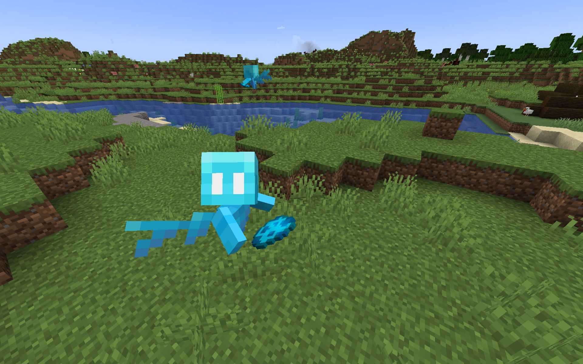 The Allay will now turn head when looking at the player (Image via Minecraft)