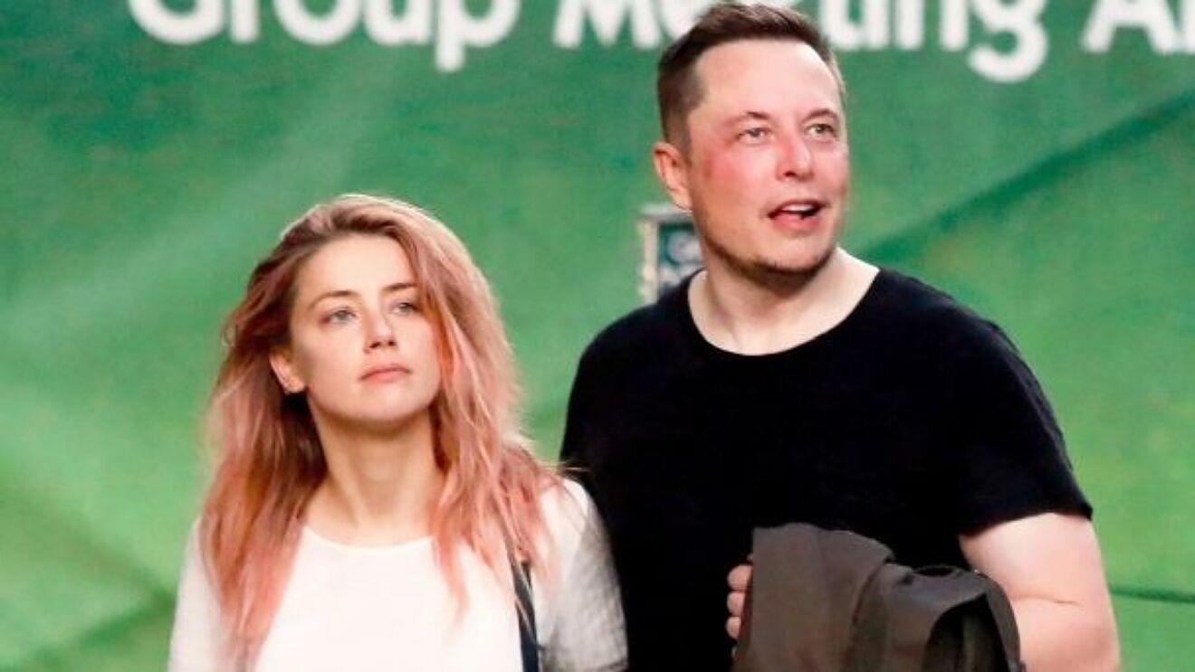 Elon Musk and Amber Heard (Image via Getty Images)