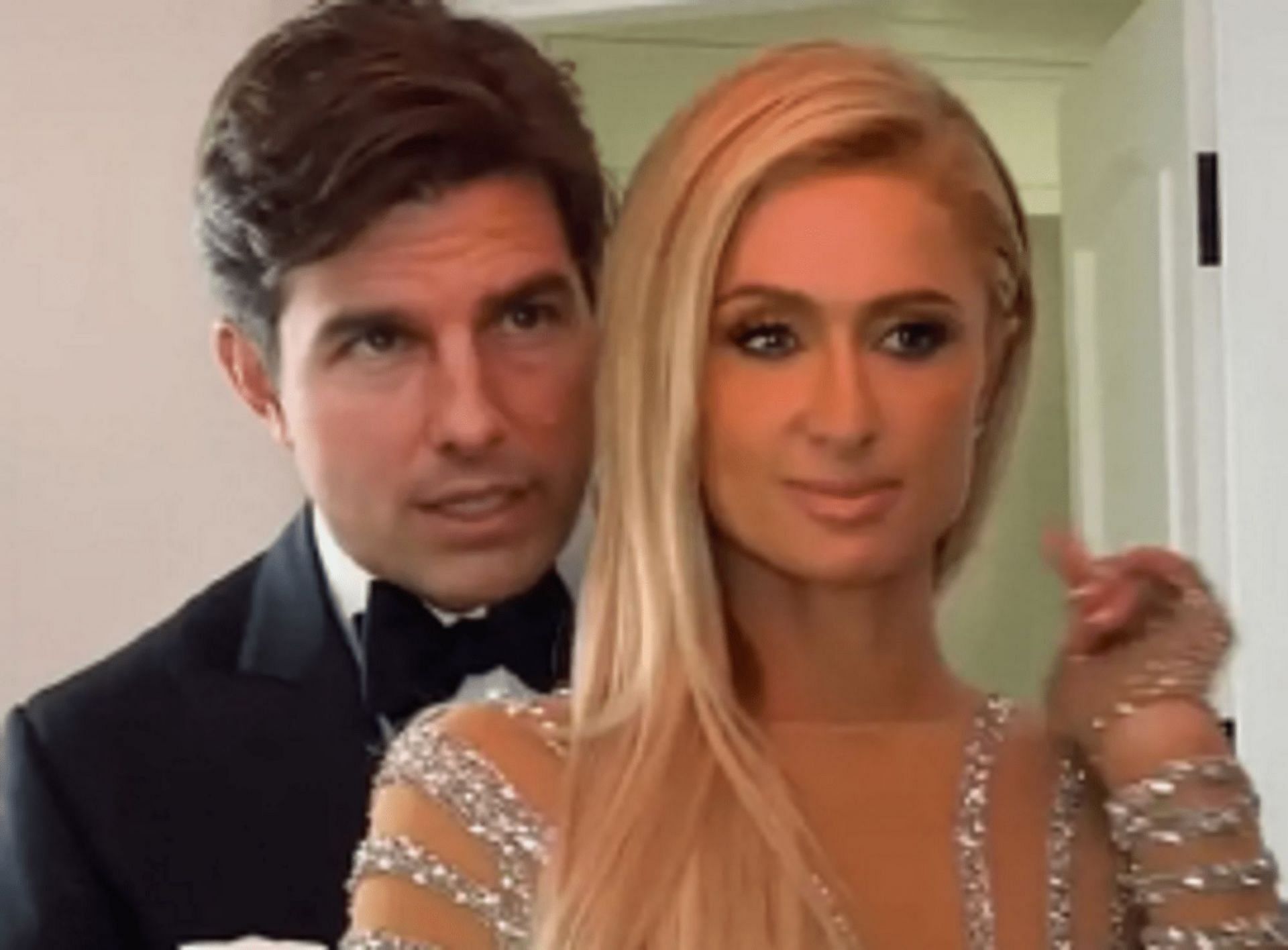 Was Tom Cruise in Paris Hilton&#039;s latest TikTok video? (Image via milesfisher/Instagram)