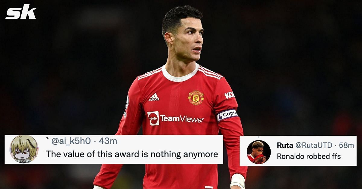 United fans are upset with Cristiano Ronaldo missing out on an award.