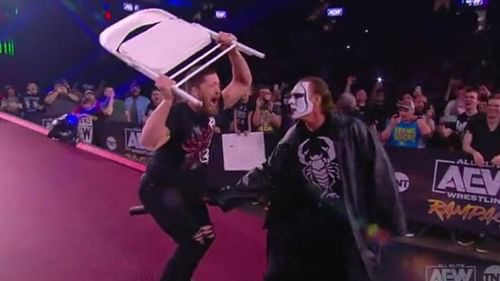 Sting made his return on AEW Rampage last night.