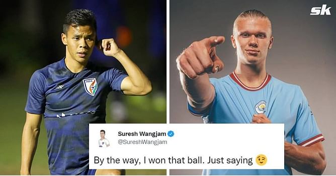 “I won that ball” – India international Suresh Wangjam makes interesting claim about facing Manchester City striker Erling Haaland