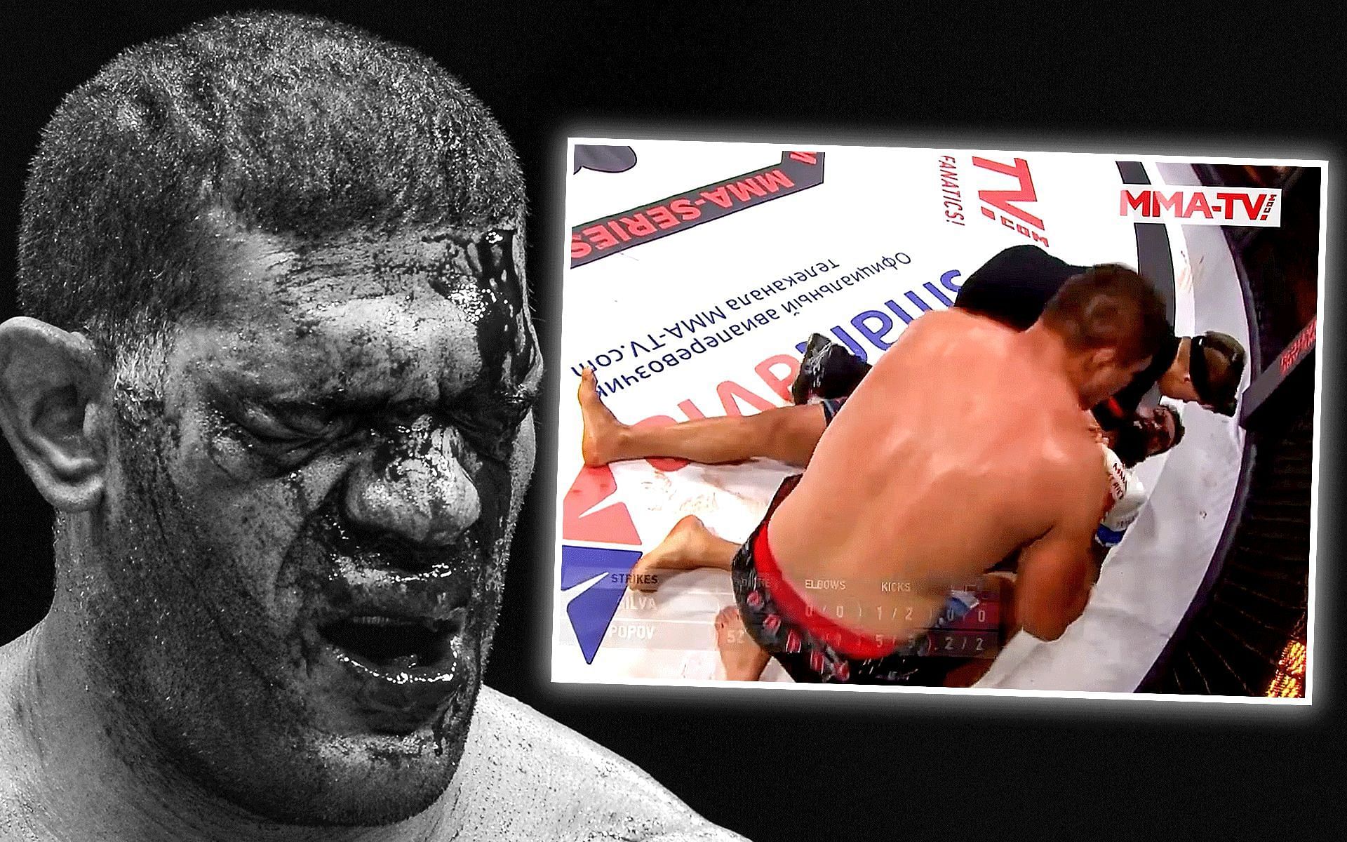 Antonio &#039;Bigfoot&#039; Silva [Right image via @spinninbackfist on Twitter]