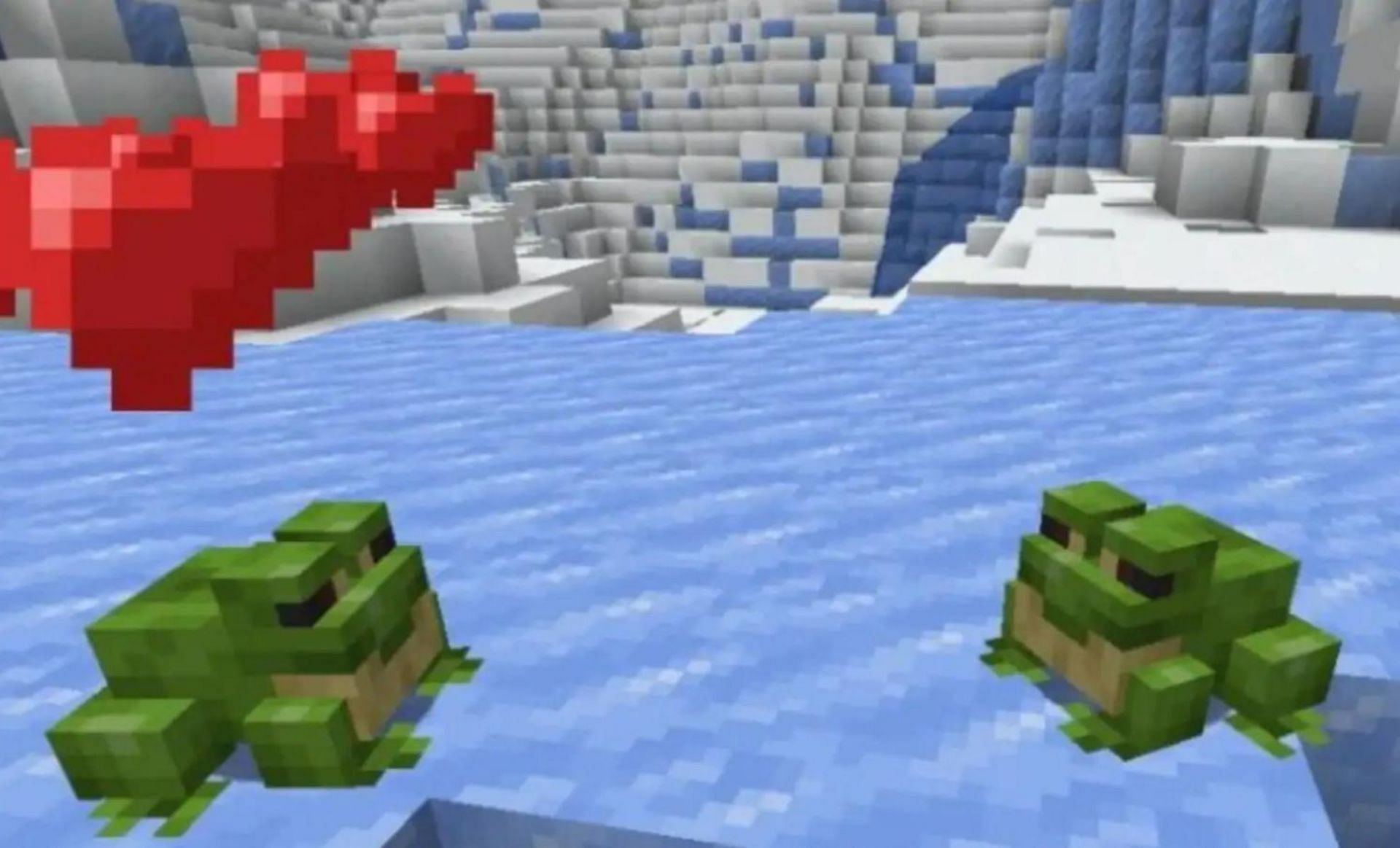 Frogs, a new mob (Image via Mojang)