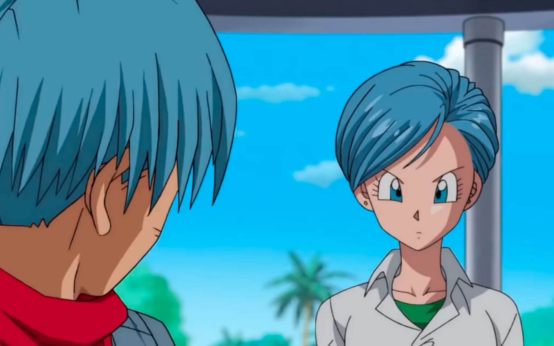 Bulma and Trunks are two iconic anime characters with blue hair (Image via Toei Animation)