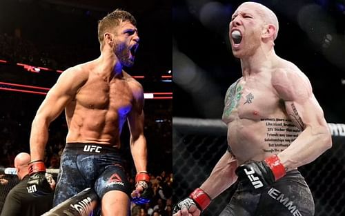 Calvin Kattar (left) and Josh Emmett (right)