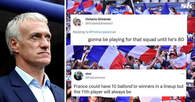 "Gonna be playing for that squad until he's 80" - France fans furious at 'madness' of including 27-year-old star in starting XI against Croatia