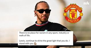 “I stand with you” – Manchester United star backs Lewis Hamilton after Nelson Piquet racial slur row