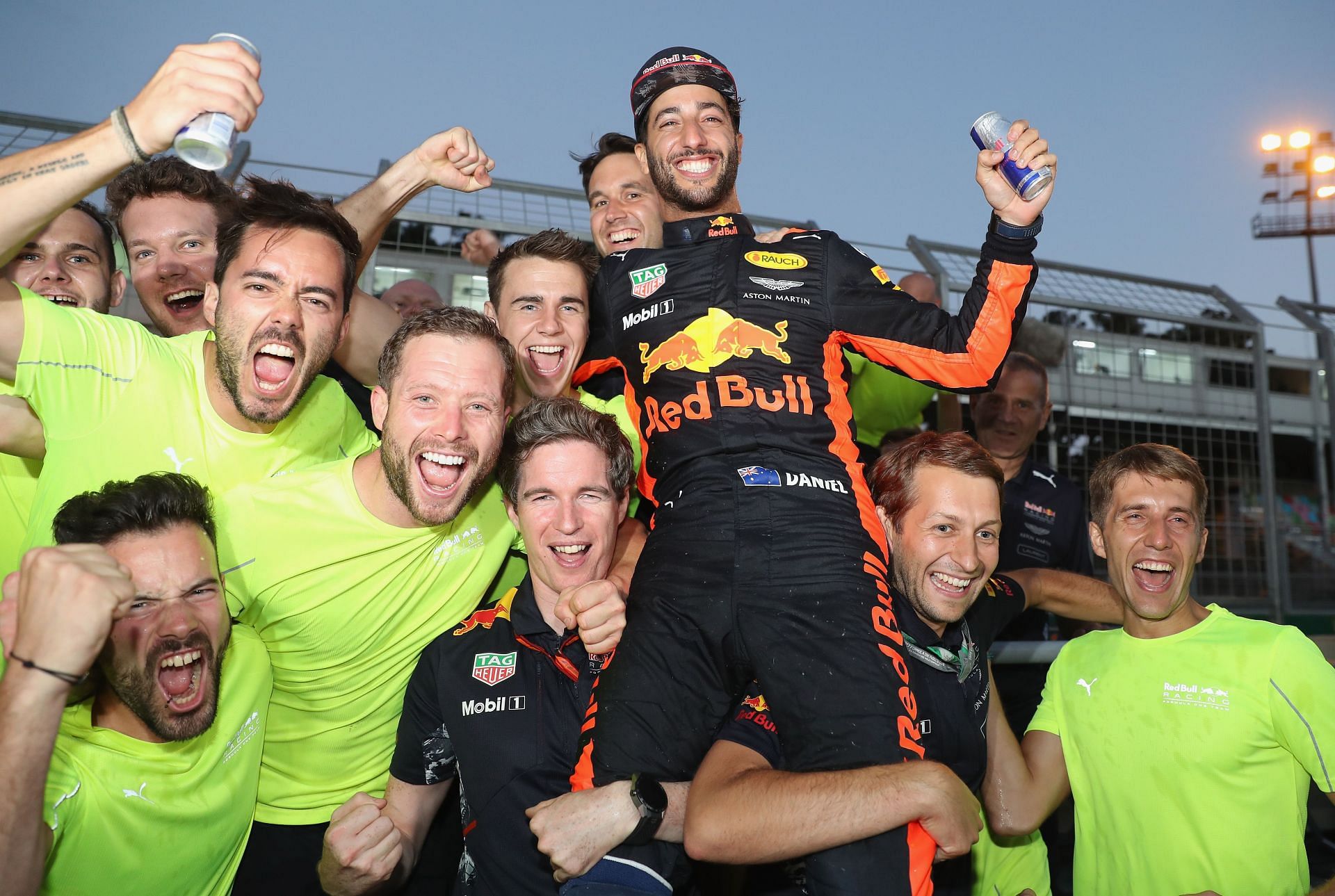 Daniel Ricciardo was on top of the F1 world at Baku in 2017