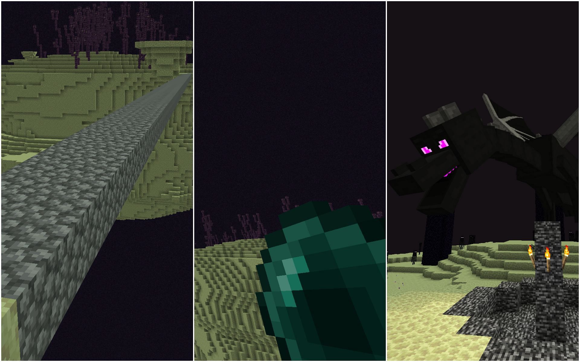 Some things to avoid in the End Realm (Image via Minecraft 1.19)