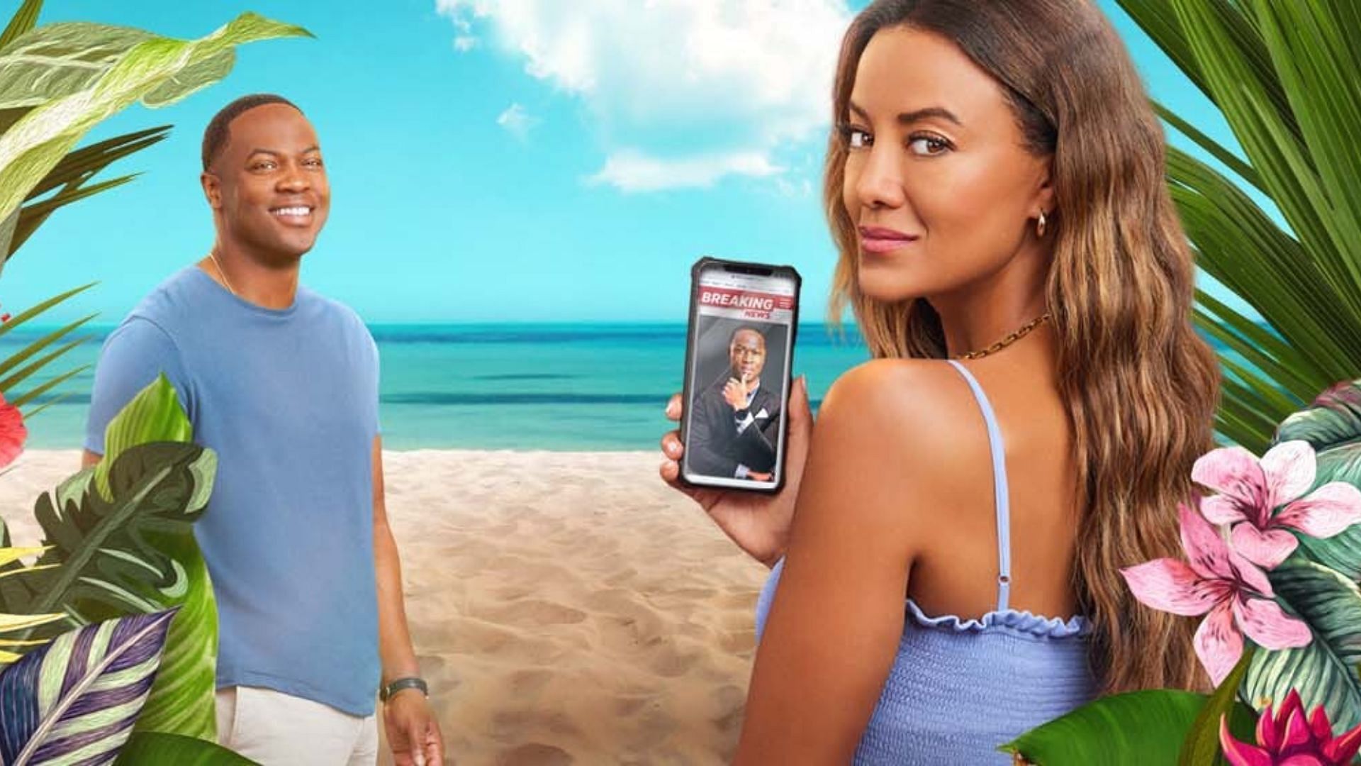 Hallmark&#039;s upcoming romance movie titled Caribbean Summer stars Heather Hemmens and Ser&#039;Darius Blain (Image via Hallmark)