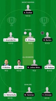 BUL vs SER Dream11 Prediction - Sofia T20