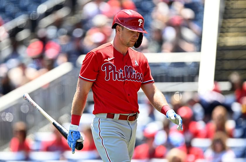 Rhys Hoskins said f*** your souvenir This is Philadelphia behavior and  I'm here for it - MLB Twitter reacts gleefully to Philadelphia Phillies  first baseman taunting rival team fans