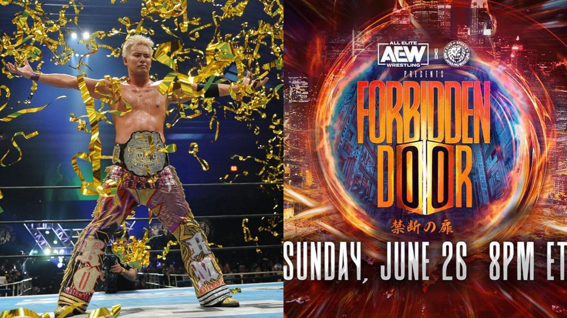 Okada will appear at AEW x NJPW Forbidden Door