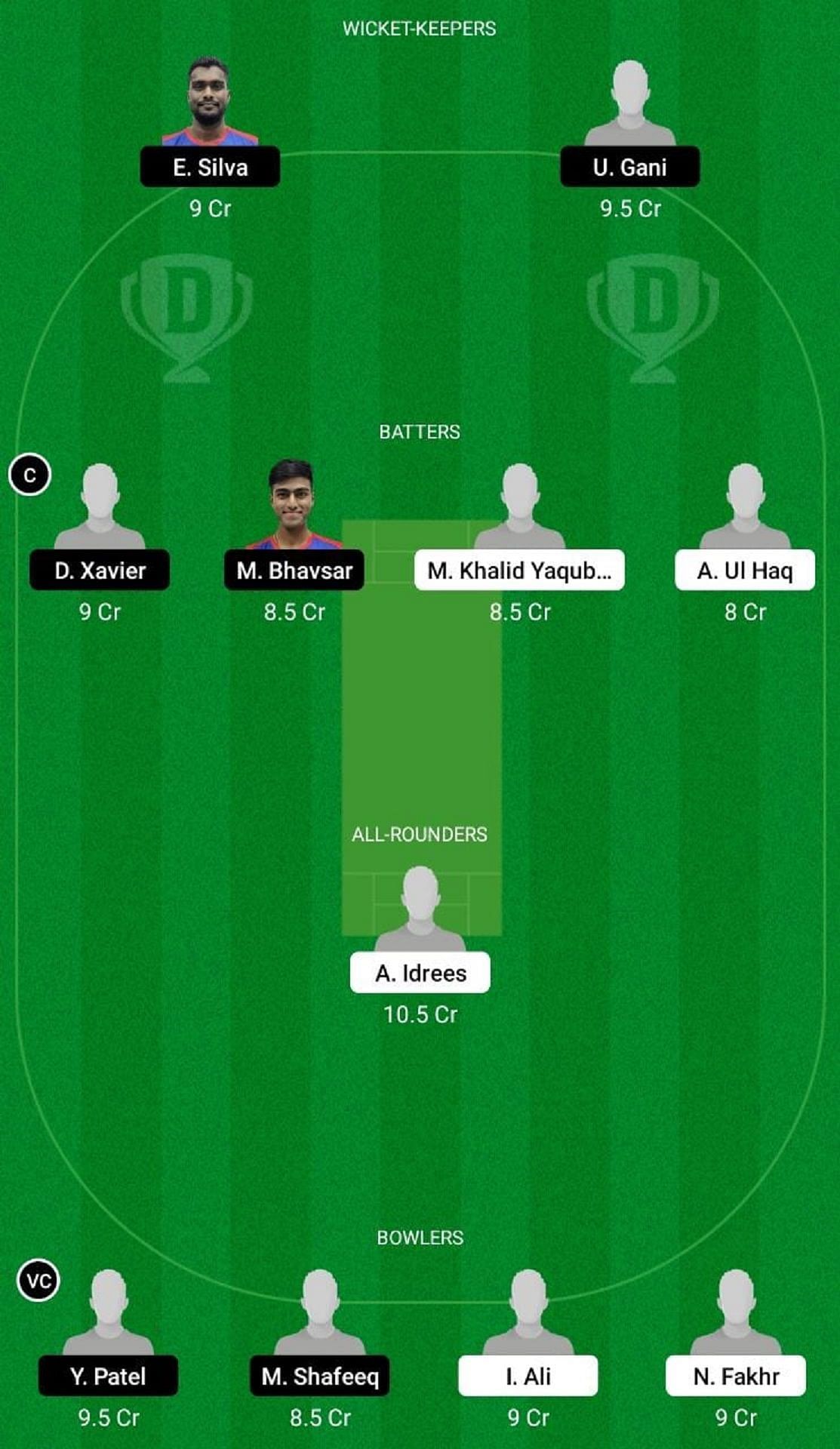 PAK-XI vs IND-XI Dream11 Fantasy Suggestion #2