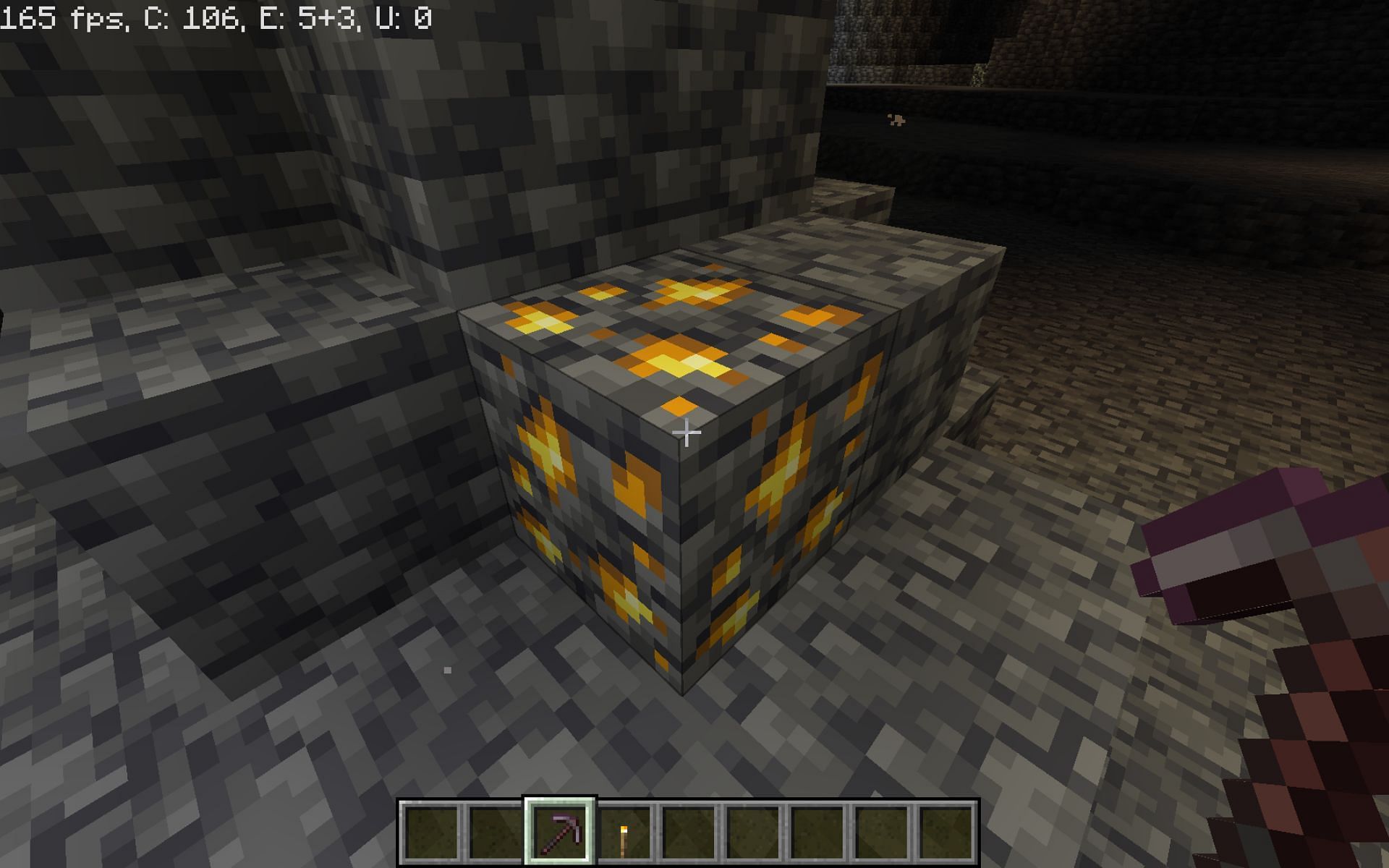 Deepslate gold ore (Image via Mojang)