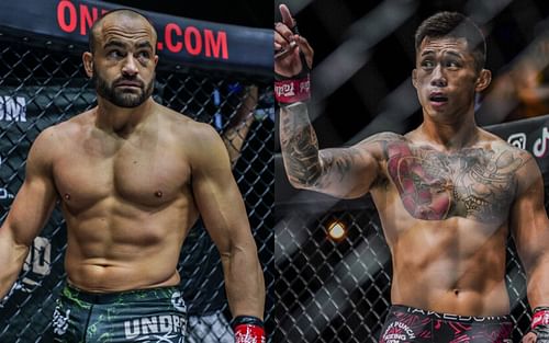 Martin Nguyen (R) wants Eddie Alvarez (R) for a U.S. prime time event. | [Photos: ONE Championship]