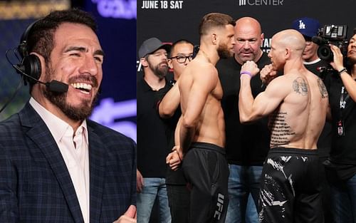 Kenny Florian (left), Calvin Kattar vs Josh Emmett (right) [Images courtesy: @calvinkattar and @kennyflorian via Instagram]