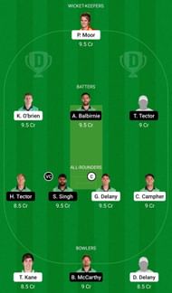 Dream11 Team for Munster Reds vs Leinster Lightning - Ireland Inter-Provincial T20 Trophy 2022.
