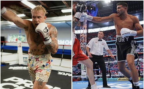 Jake Paul (left), Tommy Fury (right) [Images via @jakepaul and @tommyfury on Instagram]