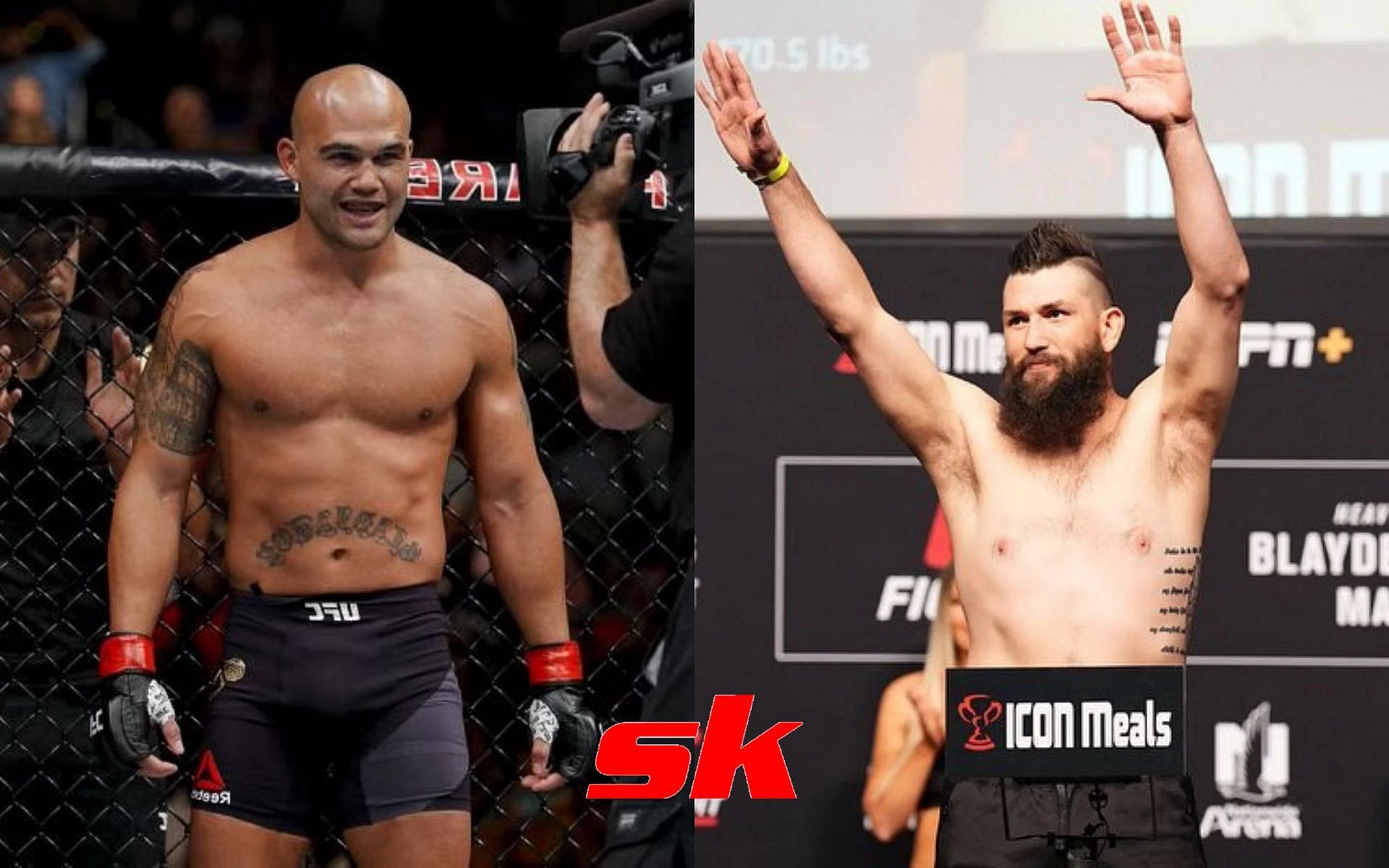 Robbie Lawler (left) and Bryan Barberena (right) [Left image via Getty, right image via @bryan_barberena on Instagram]