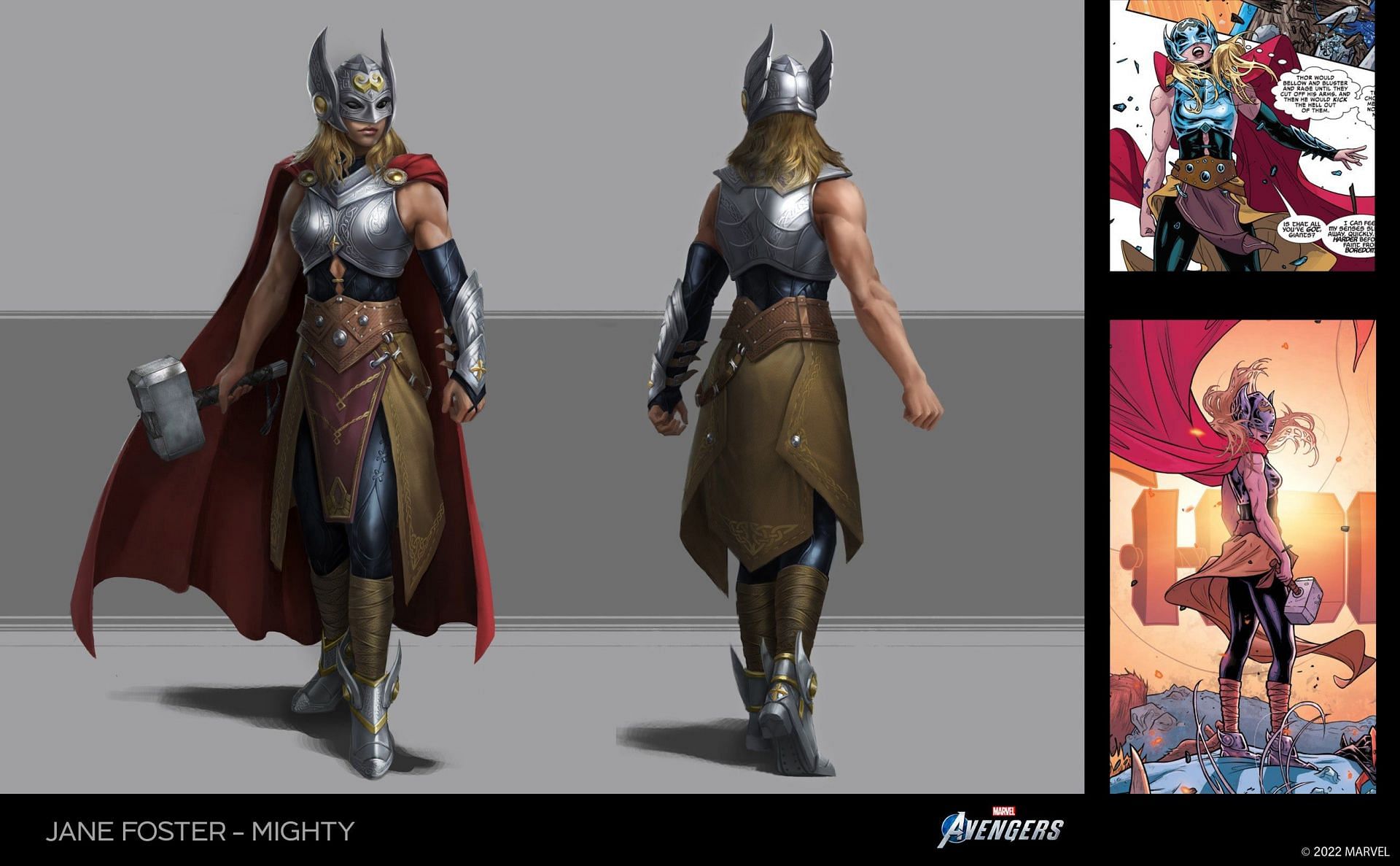  Inspired by Jane Foster&#039;s alias Valkyrie, Thor #1 (2014) (Image via Square Enix) 