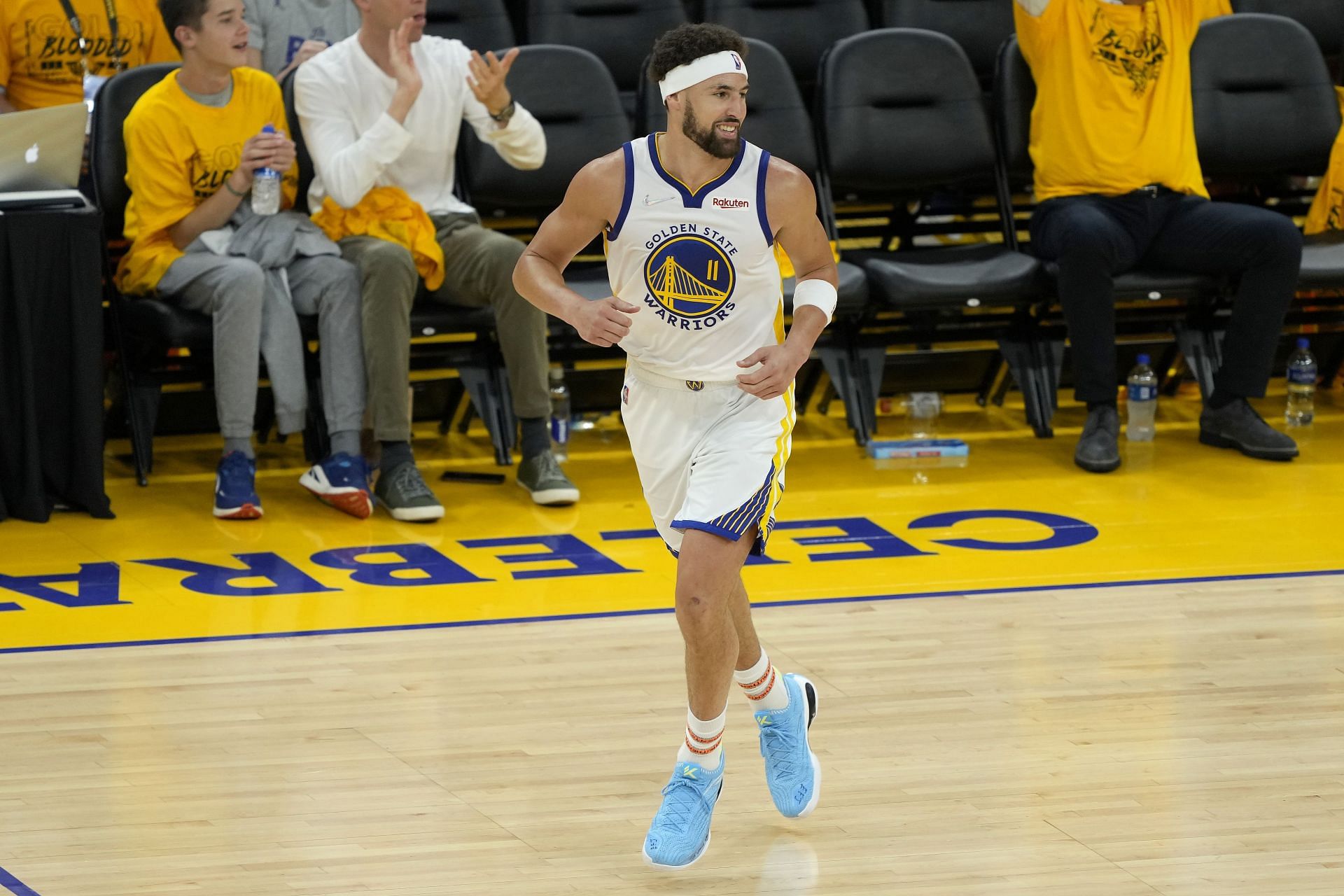 Thompson in action in the 2022 NBA Finals - Game 2