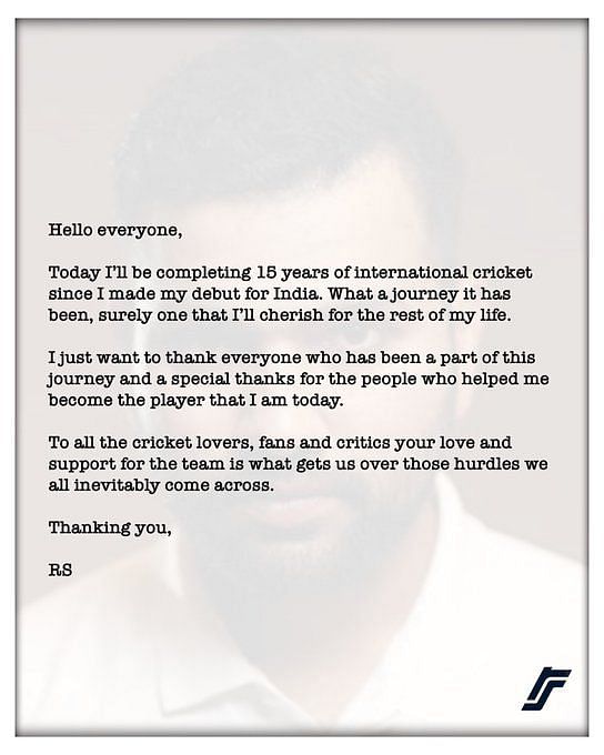 Rohit Sharma comparte un mensaje especial al completar 15 años en el cricket internacional