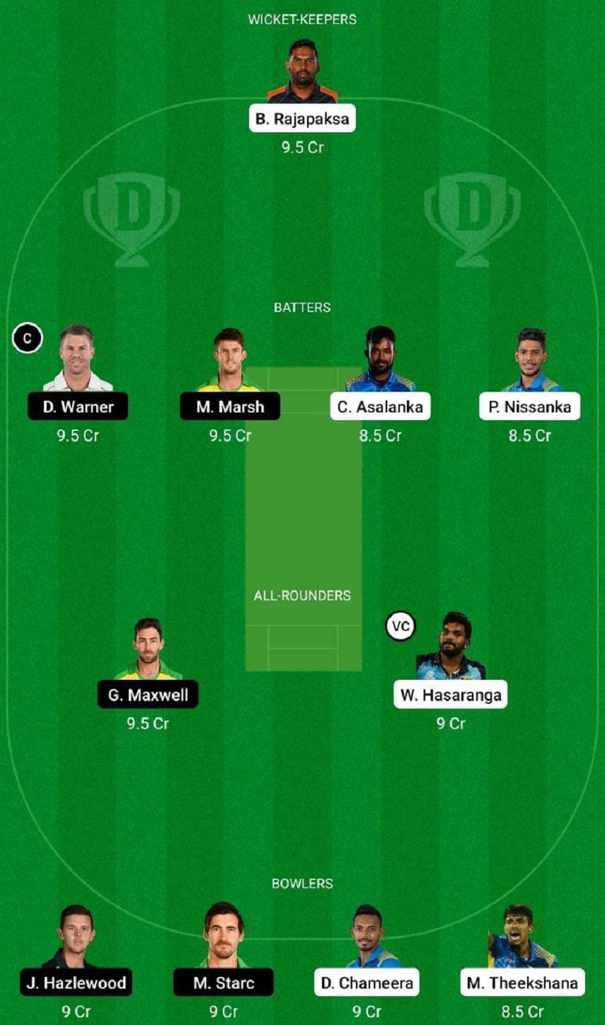 SL vs AUS Dream11 Fantasy Tip #1 - 1st T20I