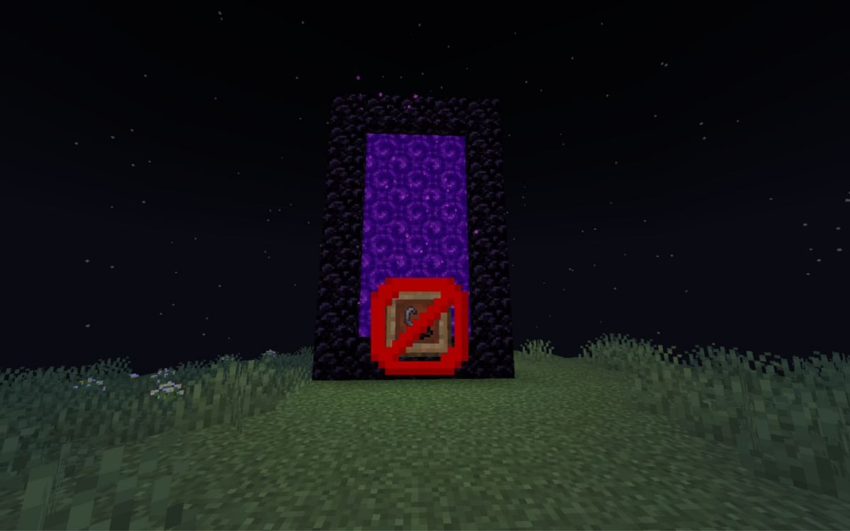 light nether portal with wood and lava