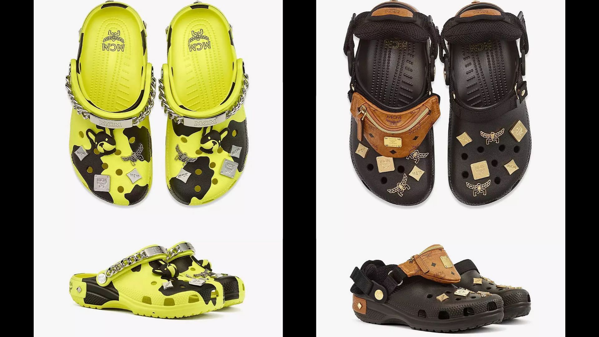Newly released MCM X Crocs limited-edition 2-piece collection (Image via MCM)