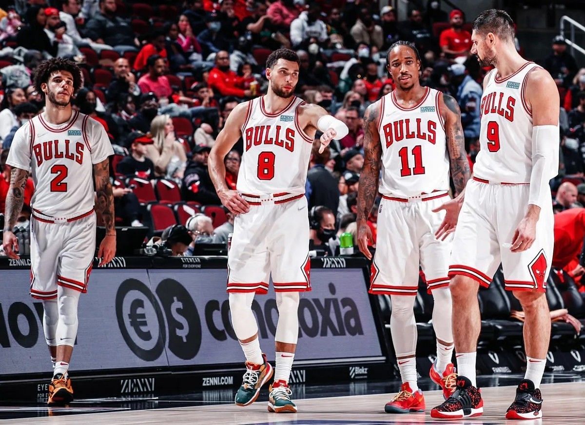 The Chicago Bulls in action in the NBA