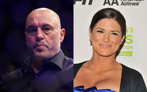 Joe Rogan (L) and Gina Carano (R)