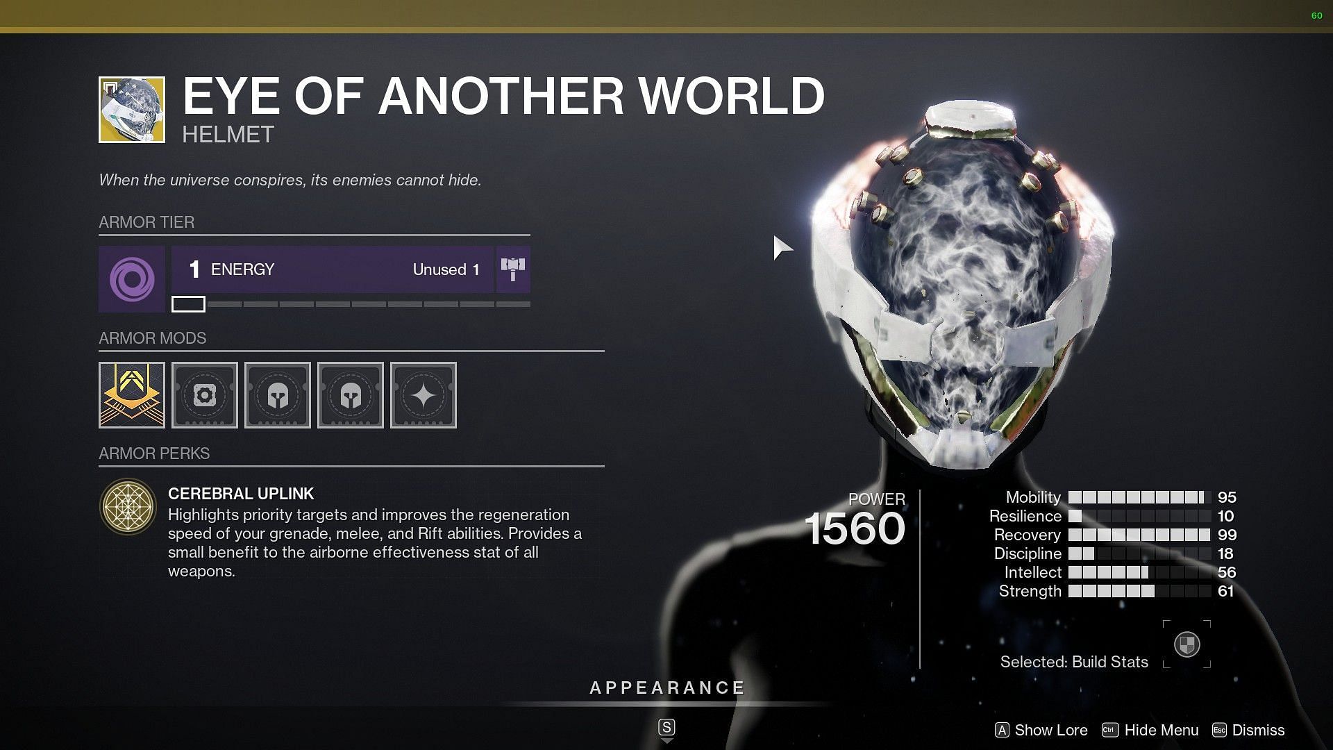 Eye of Another World for Warlocks (Image via Destiny 2)
