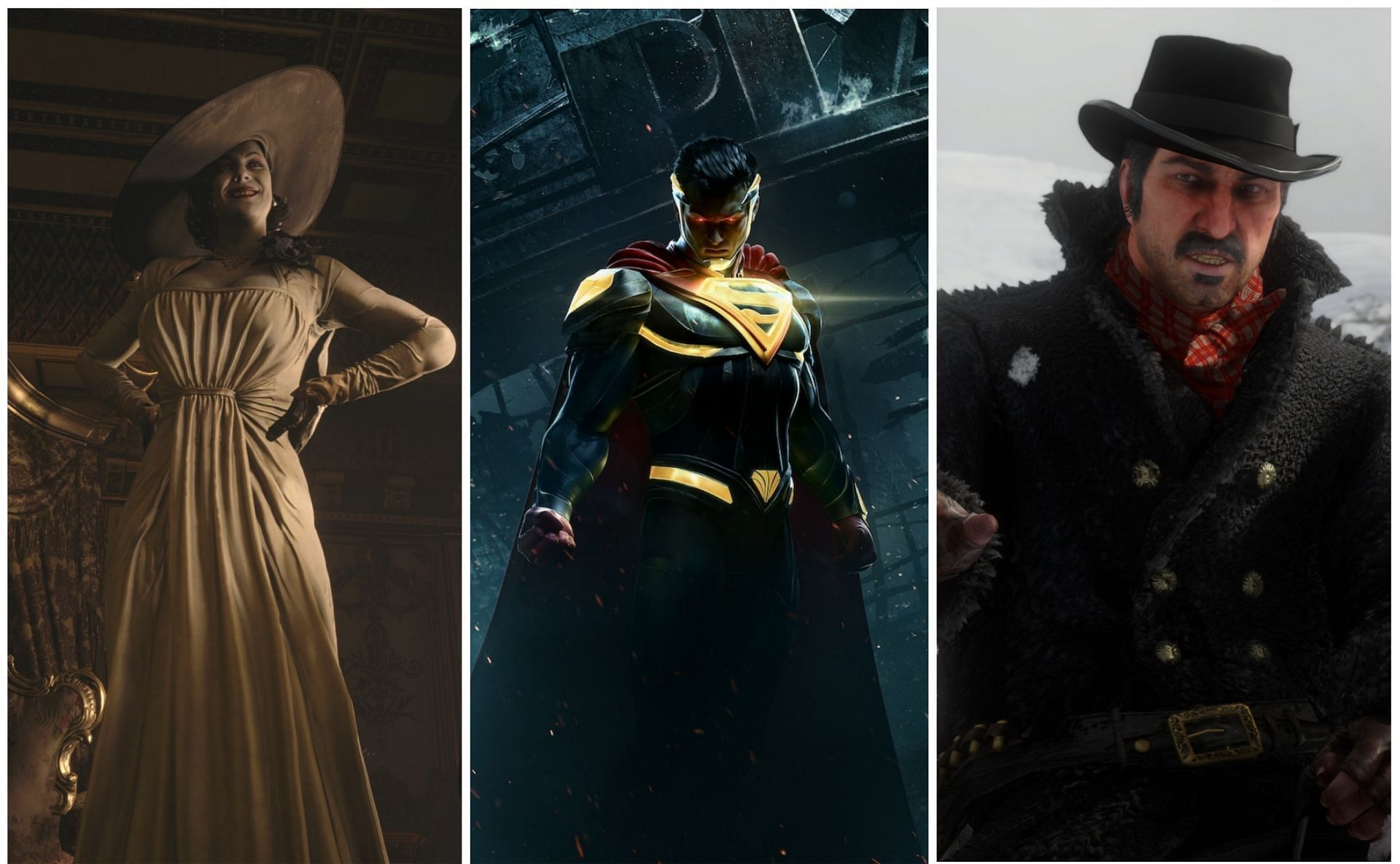 Some of the best antagonists found in gaming (Images via Capcom, WarnerBros., Rockstar)