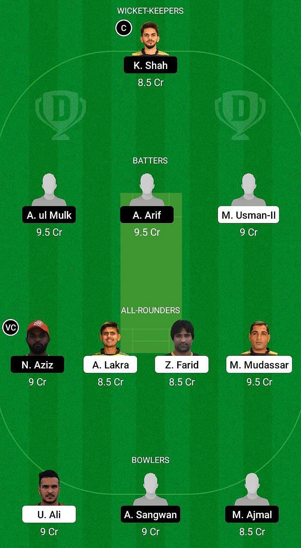 FM vs AJH Fantasy Suggestion Team 1