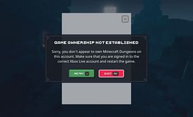How to fix 'unable to verify game ownership' in Minecraft Dungeons
