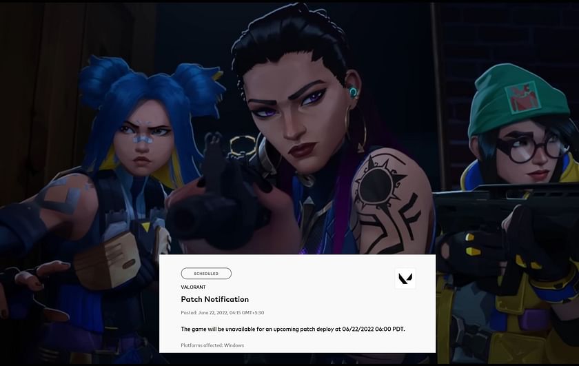 Valorant Login Issue, server downtime status (June 2)