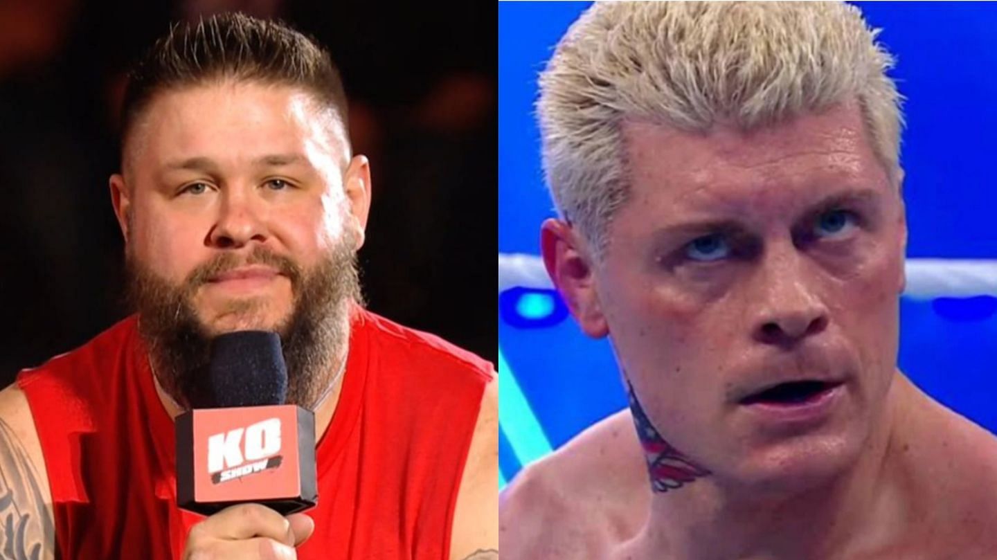 Kevin Owens (left); Cody Rhodes (right)