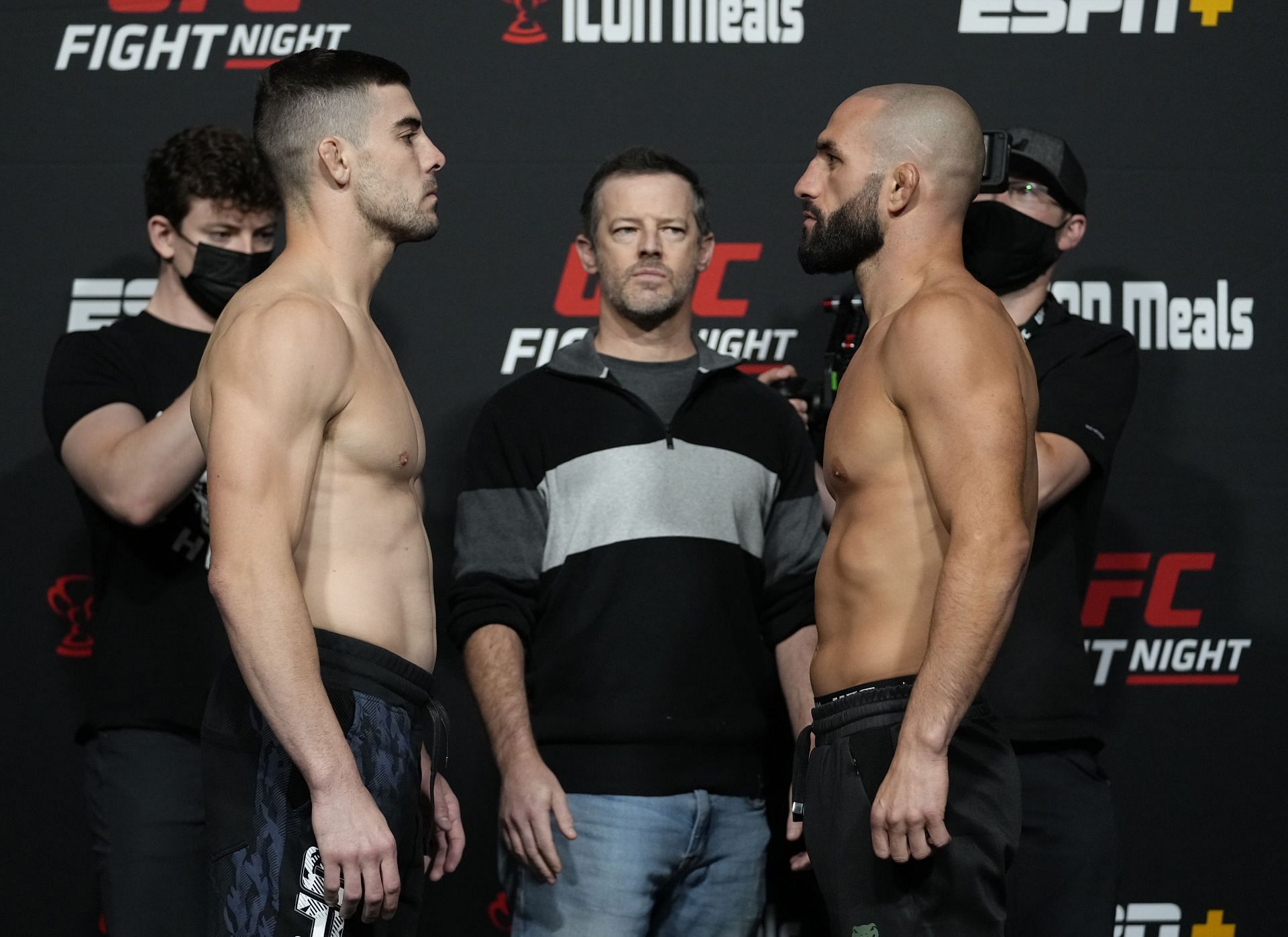 UFC Fight Night: Santos vs. Walker - Joe Solecki staredown