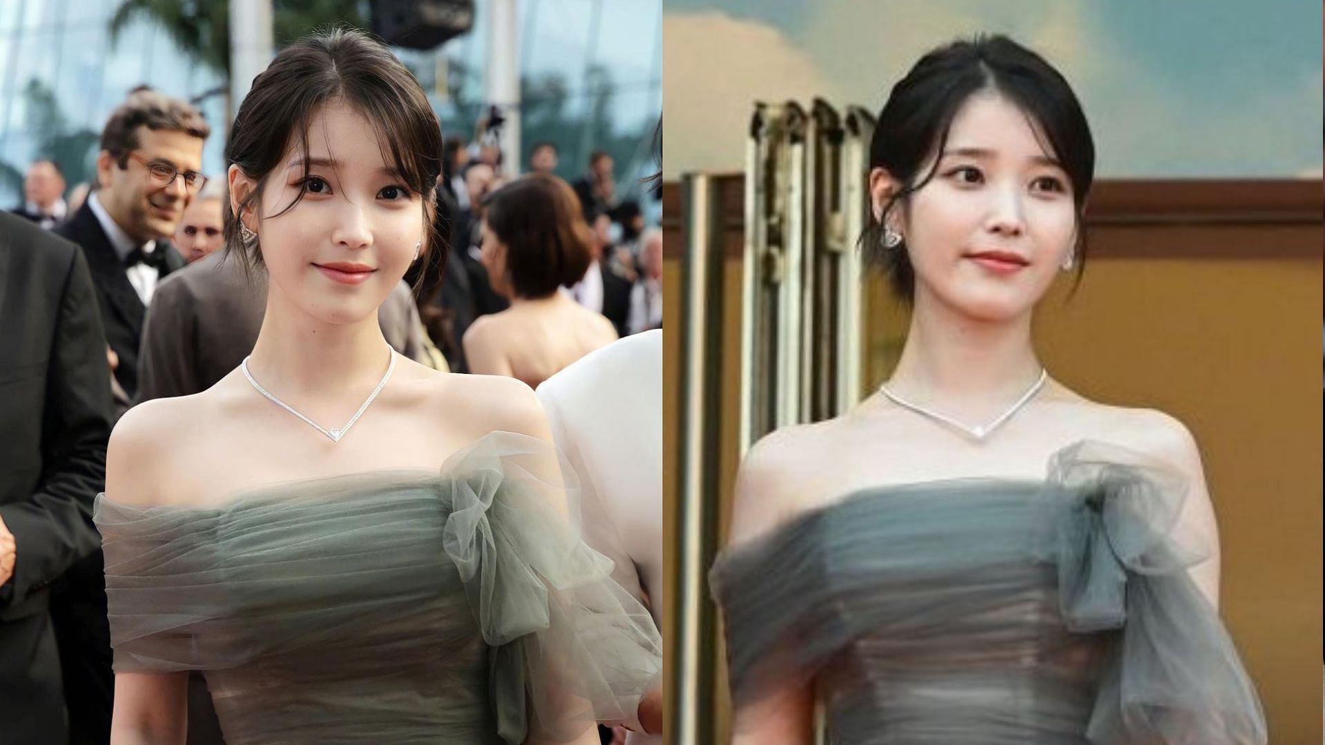 Singer-songwriter and actress IU at the Cannes Film Festival (Image via Getty)