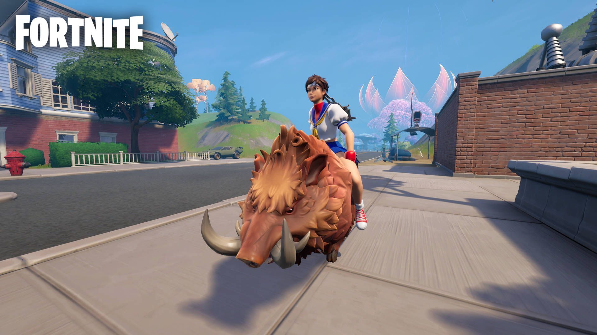 Wild boars can be found in several places on the map (Image via Epic Games)