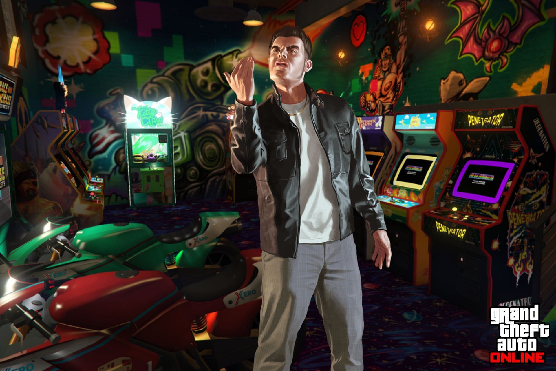 New GTA Online arcade machine with Manhunt connection unlocked by