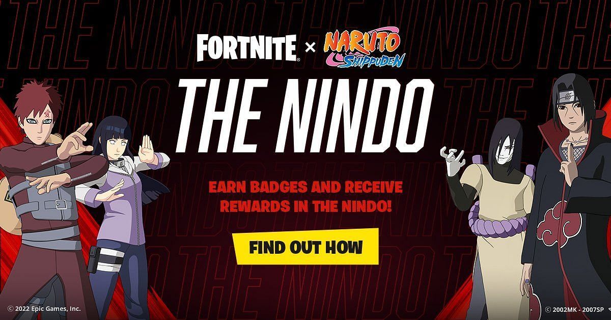 Fortnite Naruto skins to include Itachi, Hinata, Gaara, and