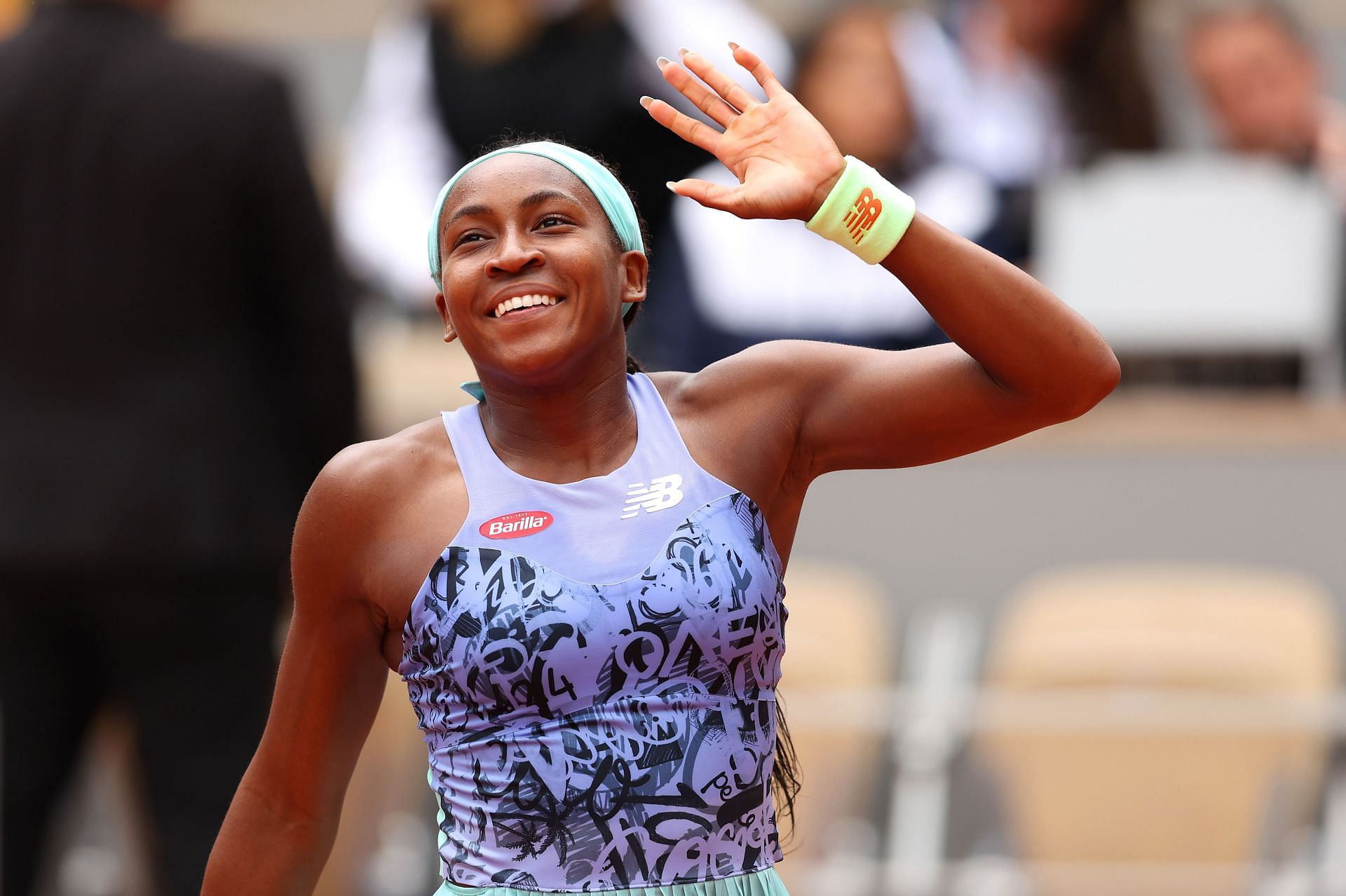 Coco Gauff at the 2022 French Open.