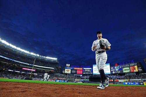 Aaron Judge leads the league with 18 home runs.