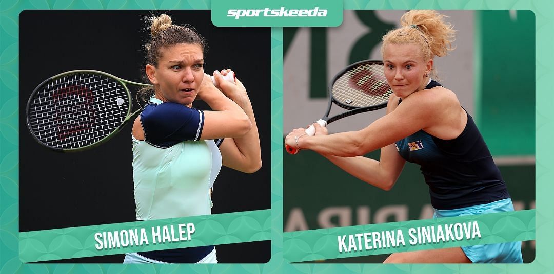 Simona Halep will take on Katerina Siniakova in the second round of the Bad Homburg Open