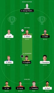 YOR vs DUR Dream11 Fantasy Suggestion #1