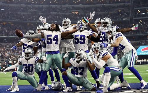 The Dallas Cowboys in action at AT&T Stadium