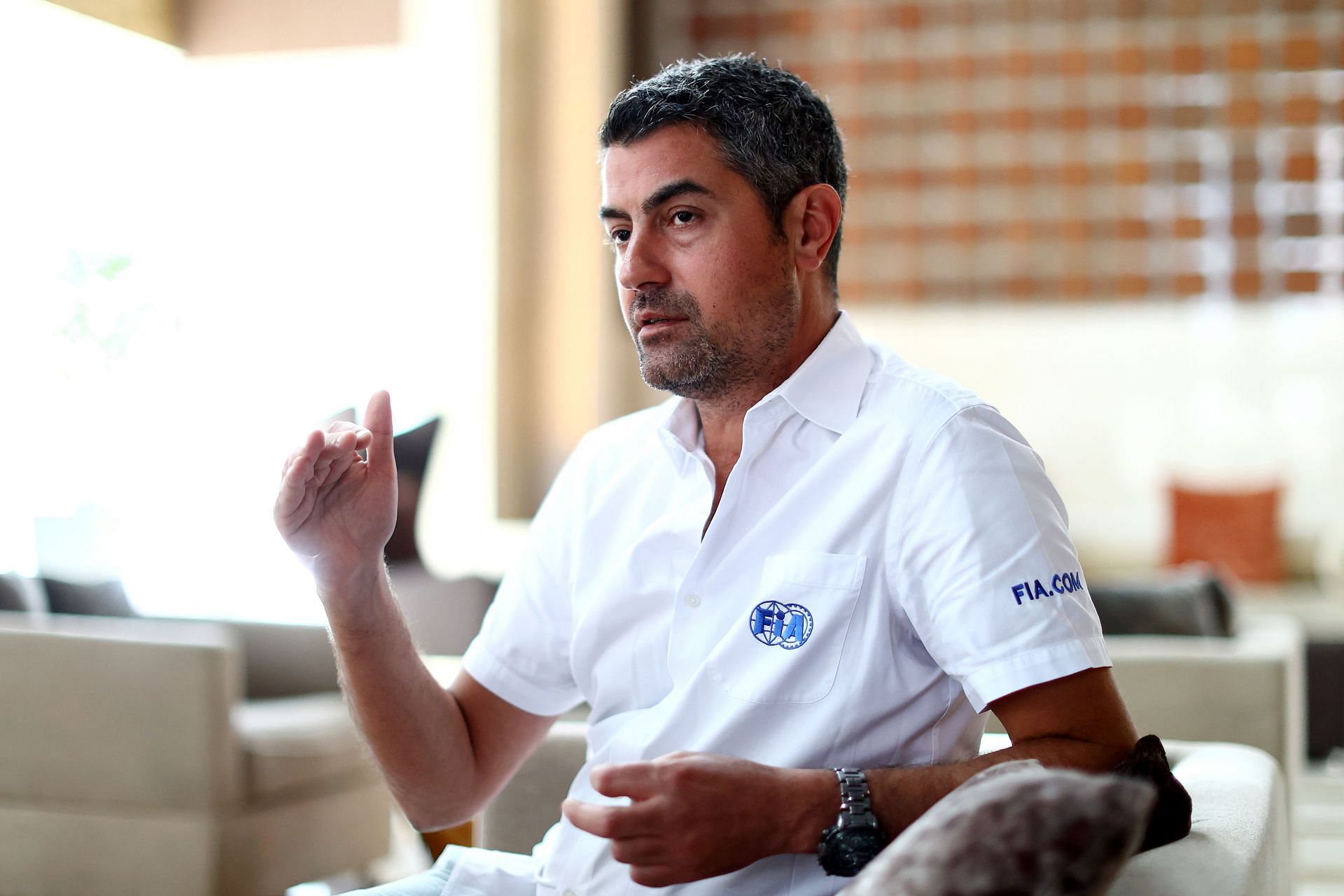 Former F1 race director Michael Masi ahead of the 2021 season finale in Abu Dhabi (Photo by Bryn Lennon/Getty Images)